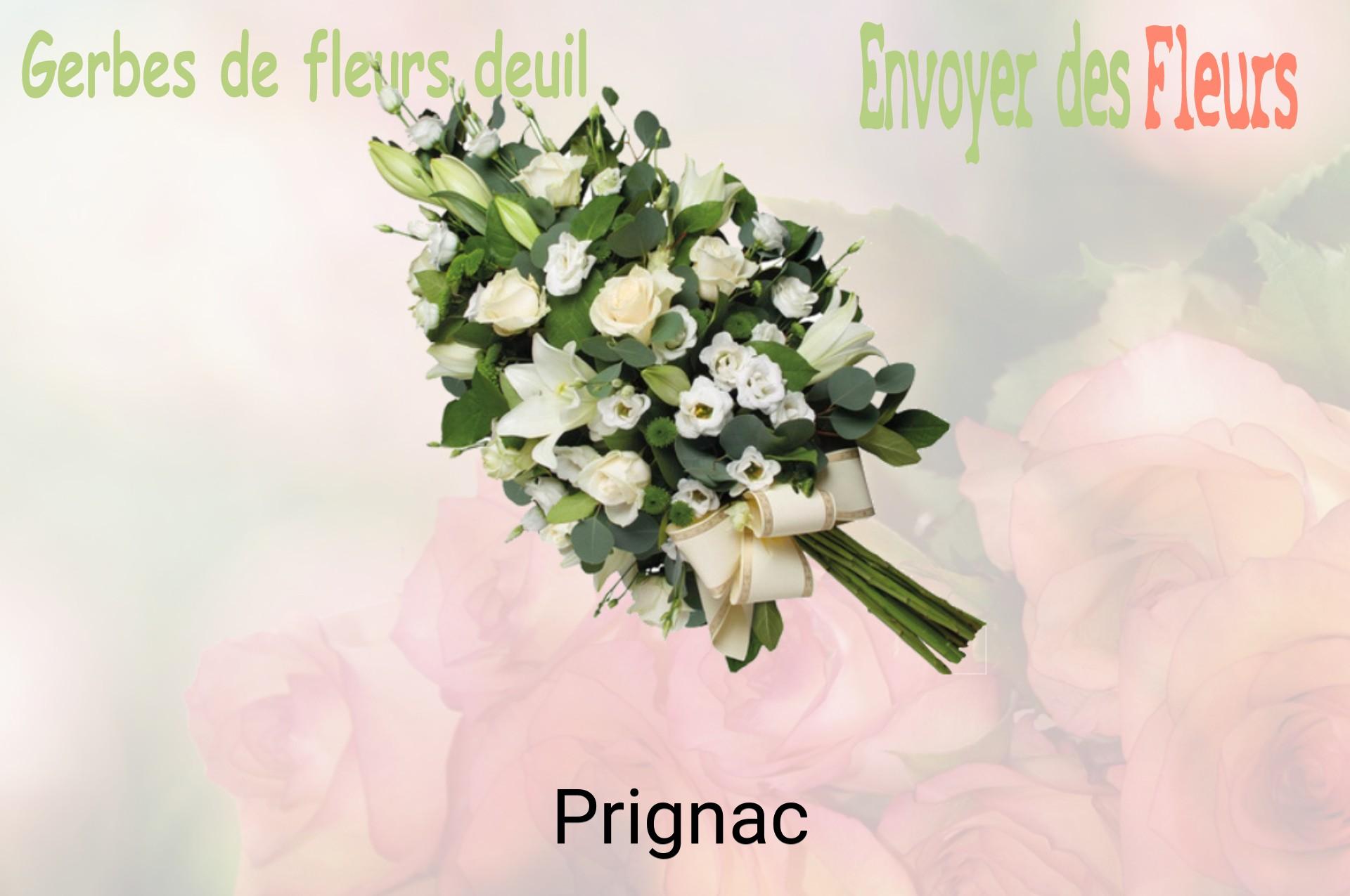 Gerbe de fleurs de deuil livrée à Prignac